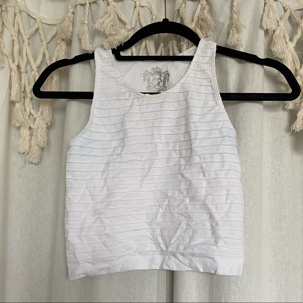 white crop top
